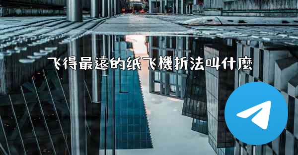 飞得最遠的纸飞機折法叫什麼