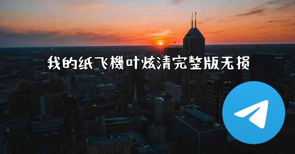 我的纸飞機叶炫清完整版无损