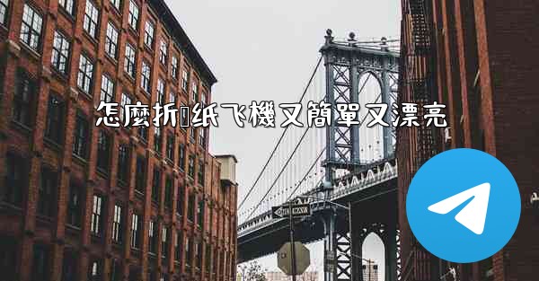 怎麼折叠纸飞機又簡單又漂亮
