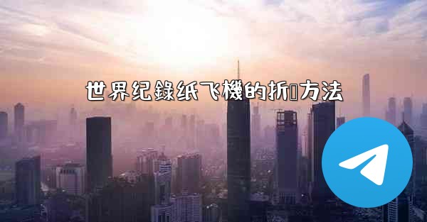 <b>世界纪錄纸飞機的折叠方法</b>