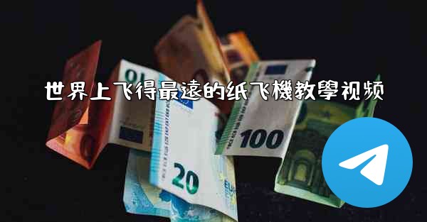 世界上飞得最遠的纸飞機教學视频