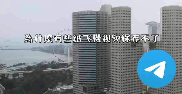 為什麼有些纸飞機视频保存不了