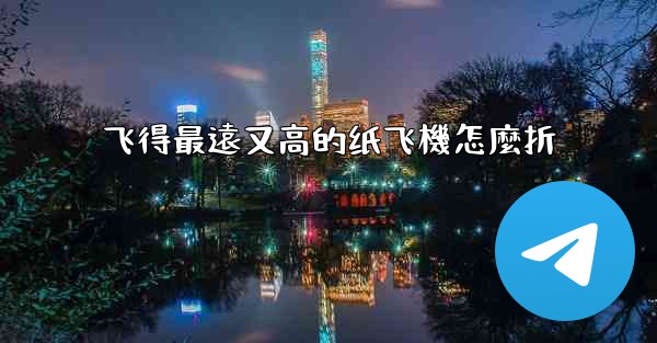 <b>飞得最遠又高的纸飞機怎麼折</b>