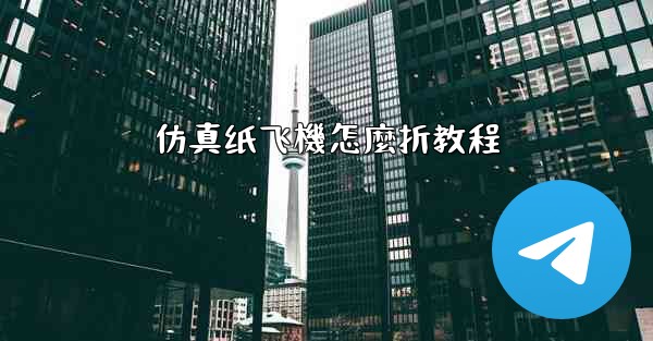 仿真纸飞機怎麼折教程