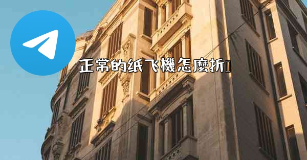 正常的纸飞機怎麼折叠