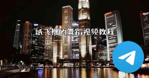 纸飞機的舞蹈视频教程