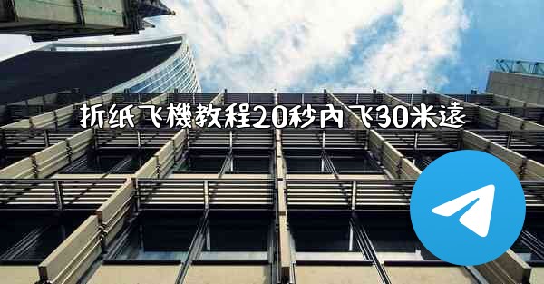 <b>折纸飞機教程20秒內飞30米遠</b>