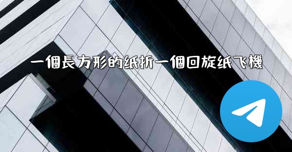 一個長方形的纸折一個回旋纸飞機