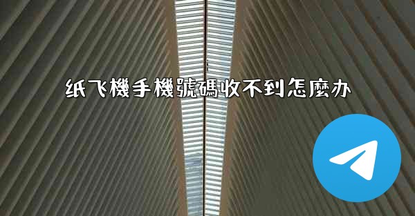 纸飞機手機號碼收不到怎麼办