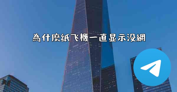 為什麼纸飞機一直显示没網