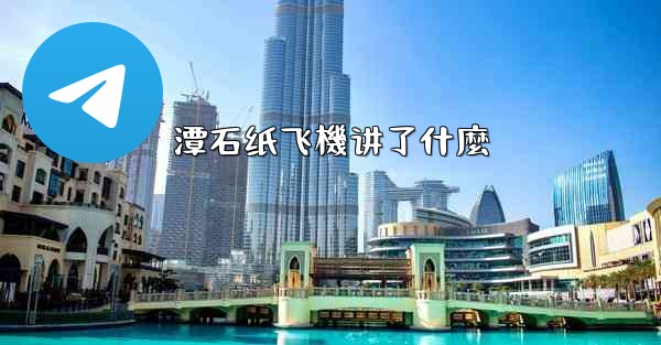 潭石纸飞機讲了什麼