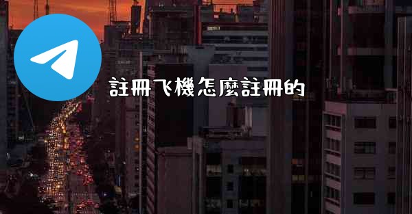 註冊飞機怎麼註冊的