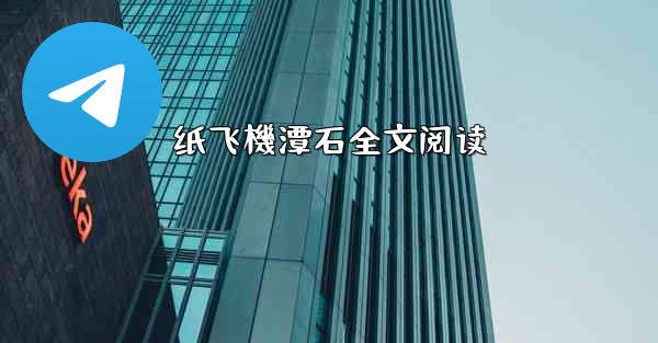 纸飞機潭石全文阅读