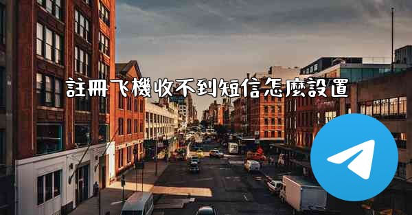 註冊飞機收不到短信怎麼設置