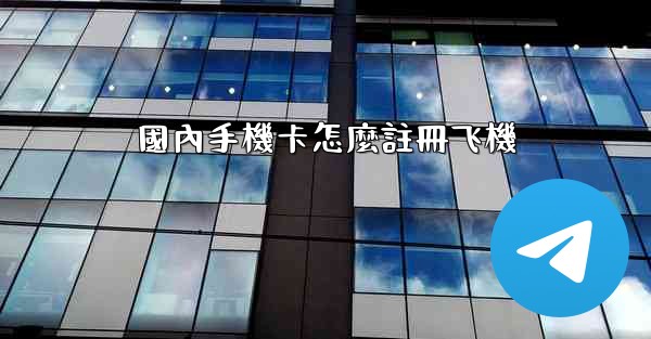 國內手機卡怎麼註冊飞機