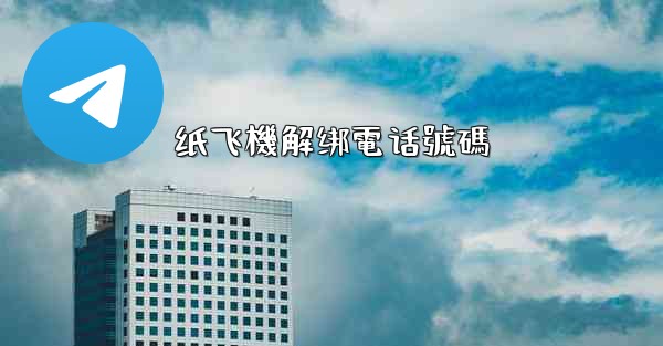 纸飞機解绑電话號碼