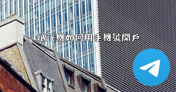 纸飞機如何用手機號開戶