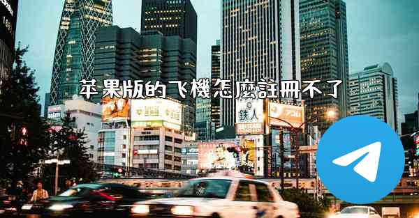 苹果版的飞機怎麼註冊不了