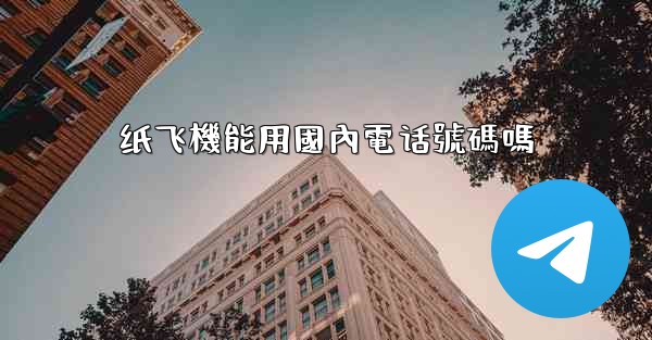 纸飞機能用國內電话號碼嗎