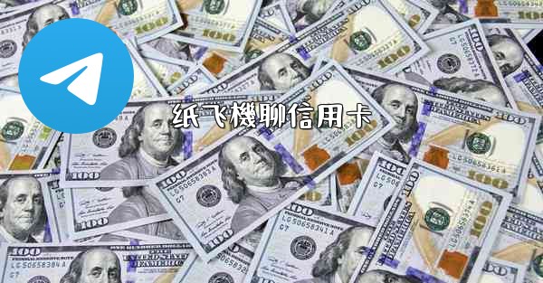 纸飞機聊信用卡