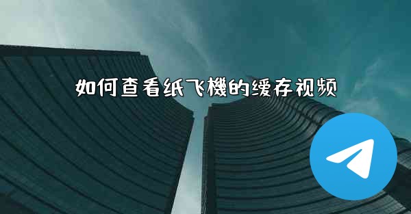 如何查看纸飞機的缓存视频