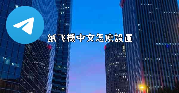 <b>纸飞機中文怎麼設置</b>