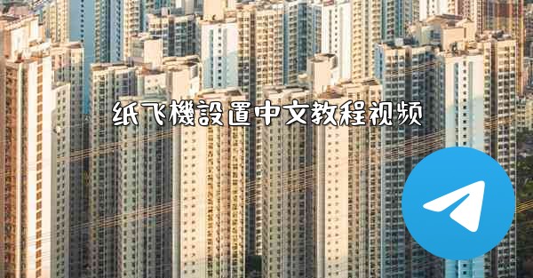 纸飞機設置中文教程视频