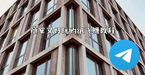 簡單又好玩的纸飞機教程