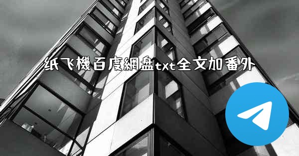 纸飞機百度網盘txt全文加番外