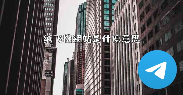 纸飞機網站是什麼意思