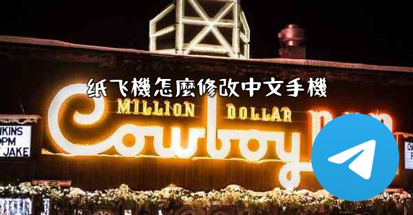 纸飞機怎麼修改中文手機