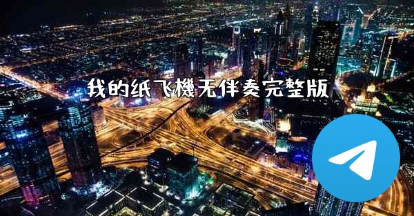 我的纸飞機无伴奏完整版