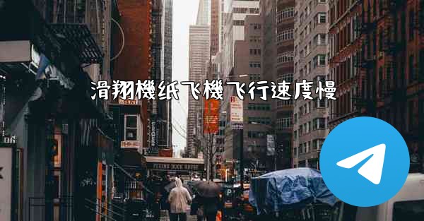 滑翔機纸飞機飞行速度慢