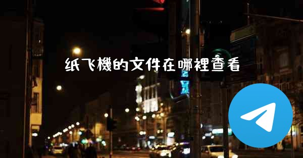 纸飞機的文件在哪裡查看