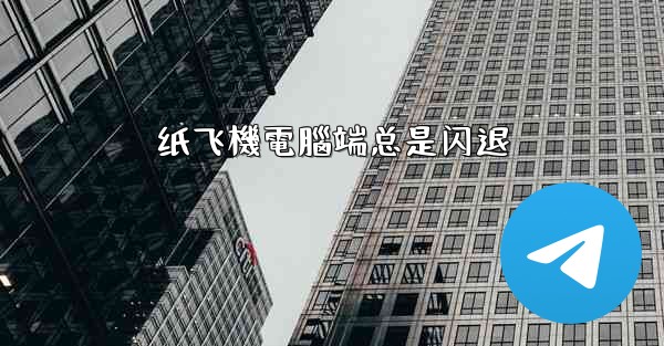 纸飞機電腦端总是闪退