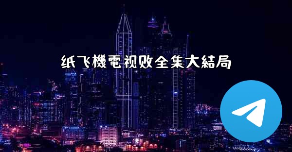 纸飞機電视剧全集大結局