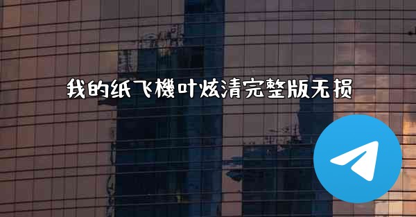 我的纸飞機叶炫清完整版无损