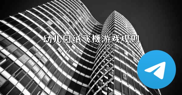 幼儿园纸飞機游戏规则