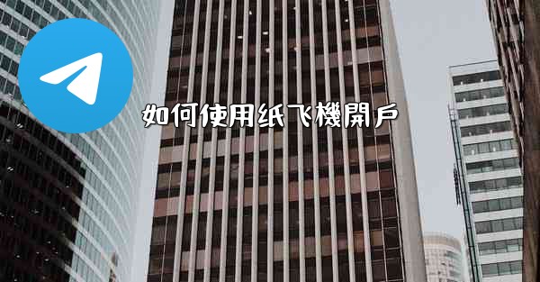 如何使用纸飞機開戶