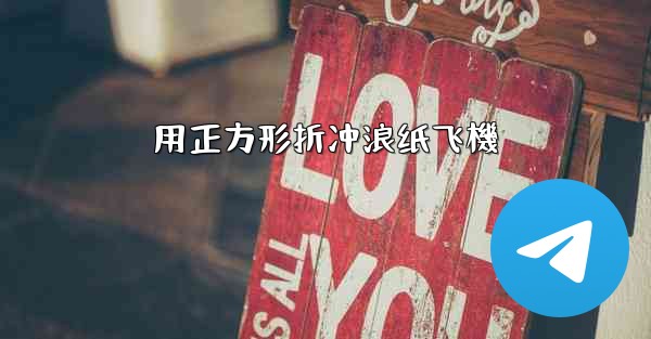 <b>用正方形折冲浪纸飞機</b>