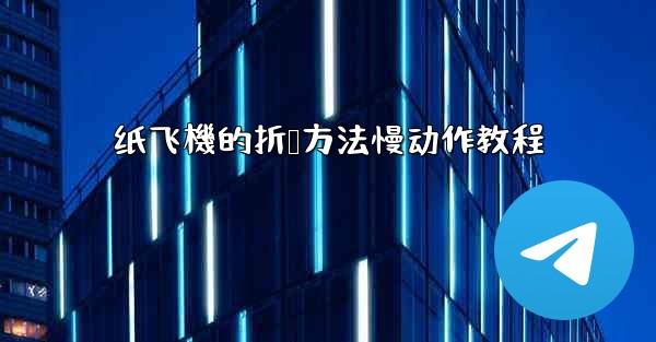 纸飞機的折叠方法慢动作教程