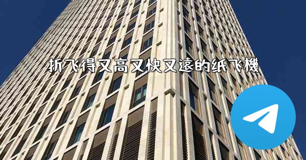 <b>折飞得又高又快又遠的纸飞機</b>