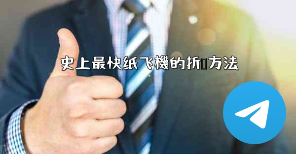 史上最快纸飞機的折叠方法