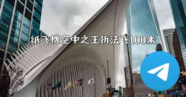 纸飞機空中之王折法飞100米