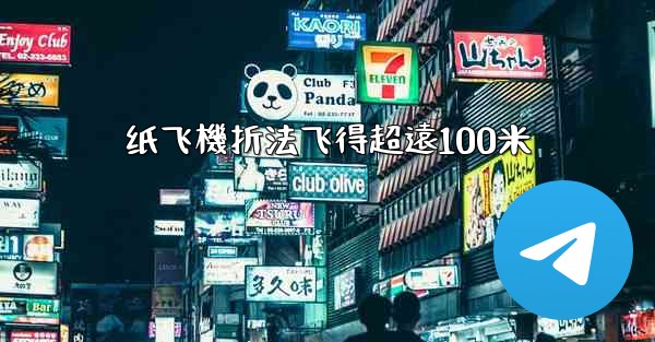 纸飞機折法飞得超遠100米