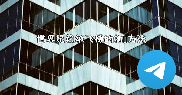 世界纪錄纸飞機的折叠方法