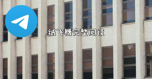 纸飞機完整阅读