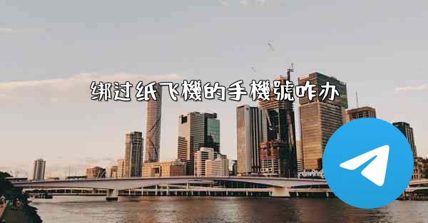 绑过纸飞機的手機號咋办