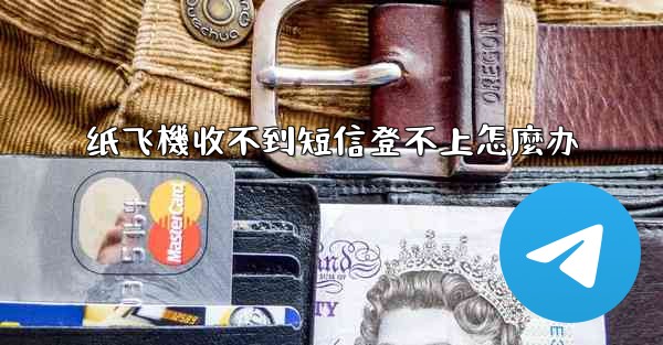 纸飞機收不到短信登不上怎麼办