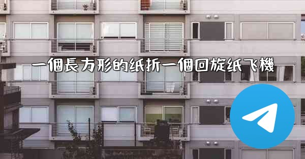 一個長方形的纸折一個回旋纸飞機